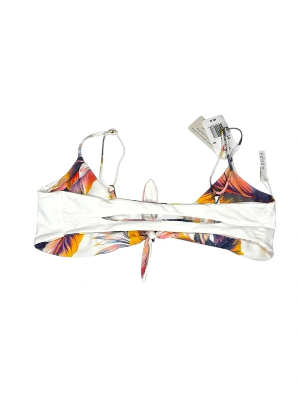 new L*Space ⚘ Flashback Bikini Swim Top ⚘ Sunset Palm / White Reversible ⚘ Large